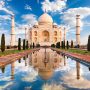 Taj Mahal in morning light. Located in Agra, India.